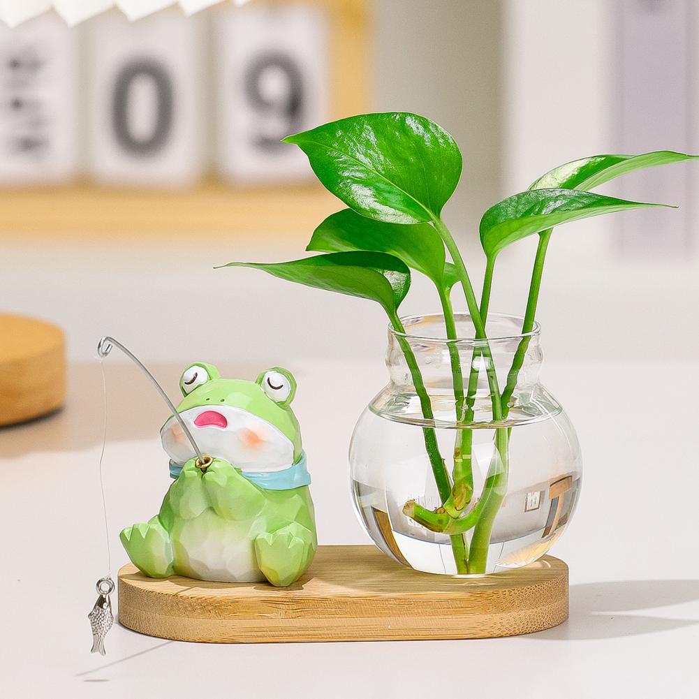 Propagation Station Vase - Cute Resin Figurines Mini Plant Propagation