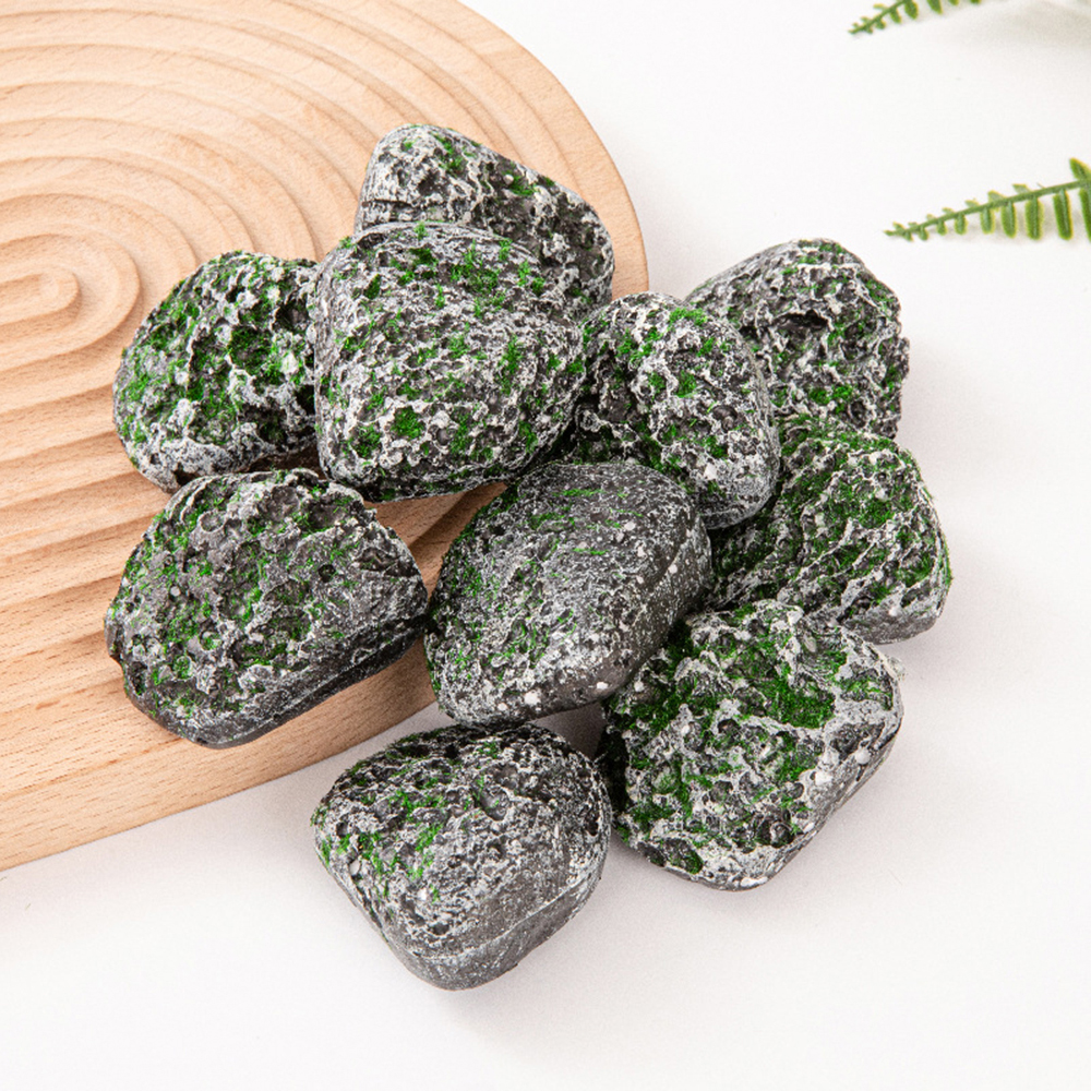 Sphagnum Moss Dry - 10PCS Mossy Gray Stone Multi-shaped Planting
