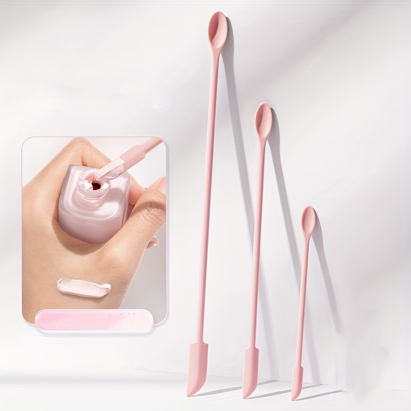 Misting Bottle Fine - 3pcs Silicone Double-Ended Spoon for Cosmetics: