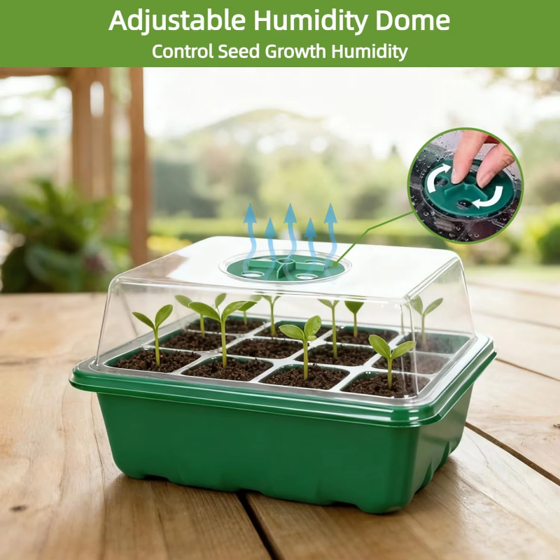 Humidity Dome Kit - Seed Starter Tray Mini Greenhouse Germination