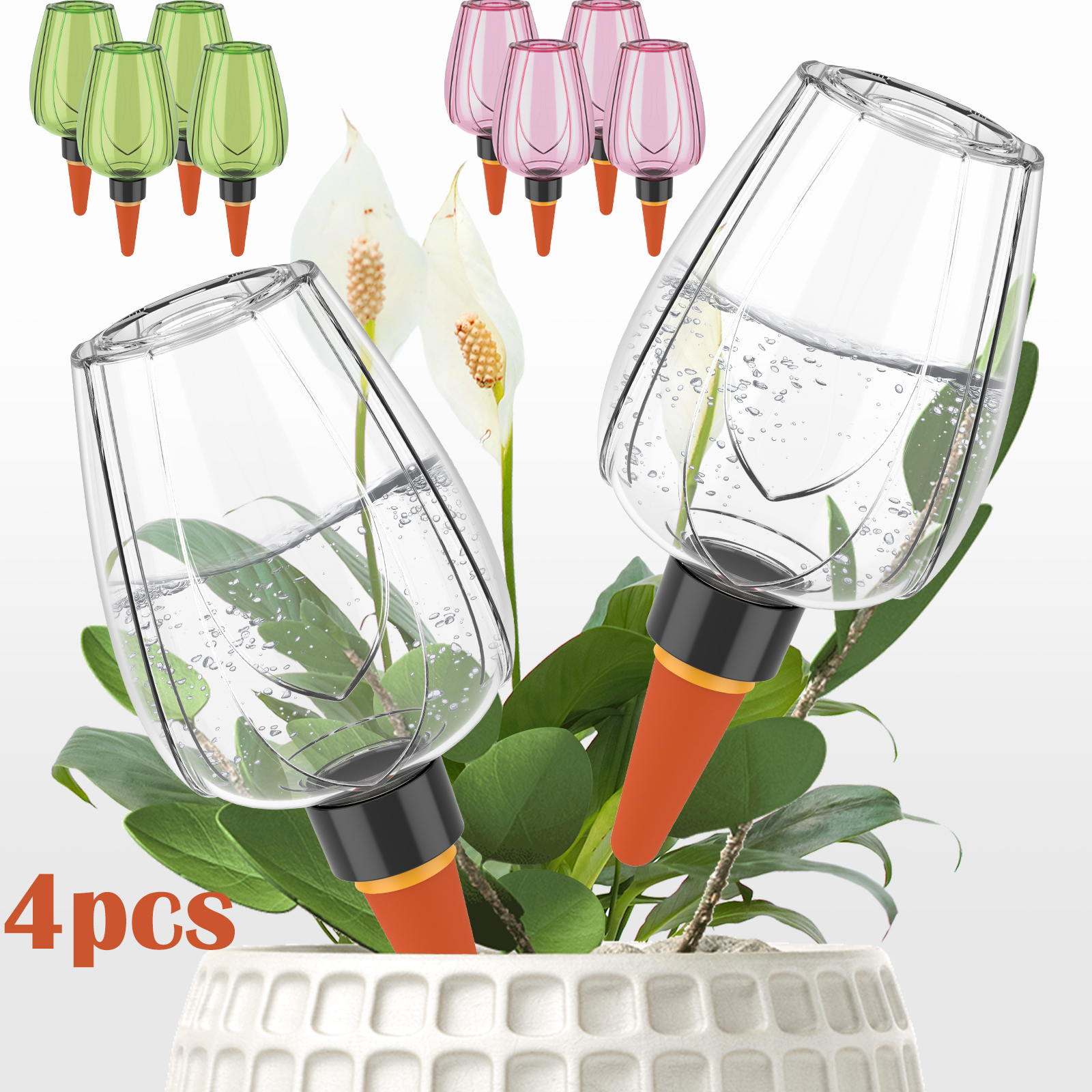 Self Watering Insert - 4Pcs Plant Watering Balls 350ML Self