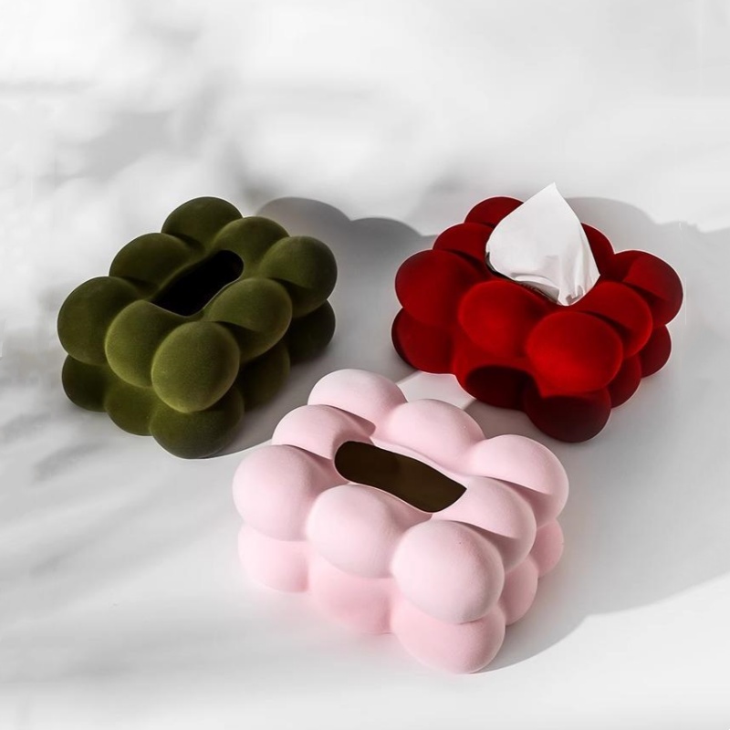 Agar Tissue Culture - Flocked Tissue Box Geometrically Spherical Bubbles