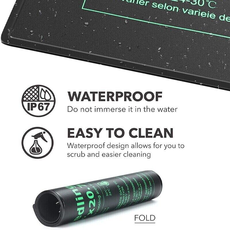 Heat Mat Seedling - LERWAY 21W Seedling Heating Mat EU