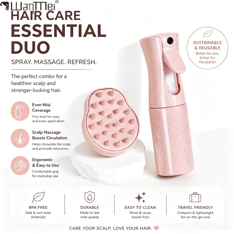 Misting Bottle Fine - Hair Care Set Refillable Fine Mist