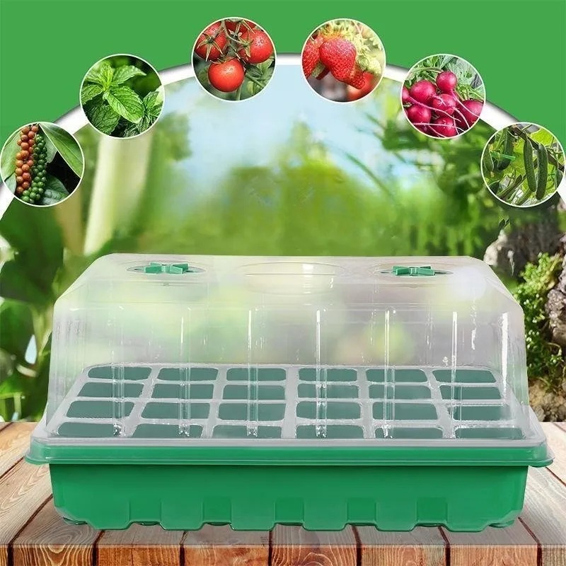 Humidity Dome Kit - 1/5-Piece Seedling Tray Kit - 24