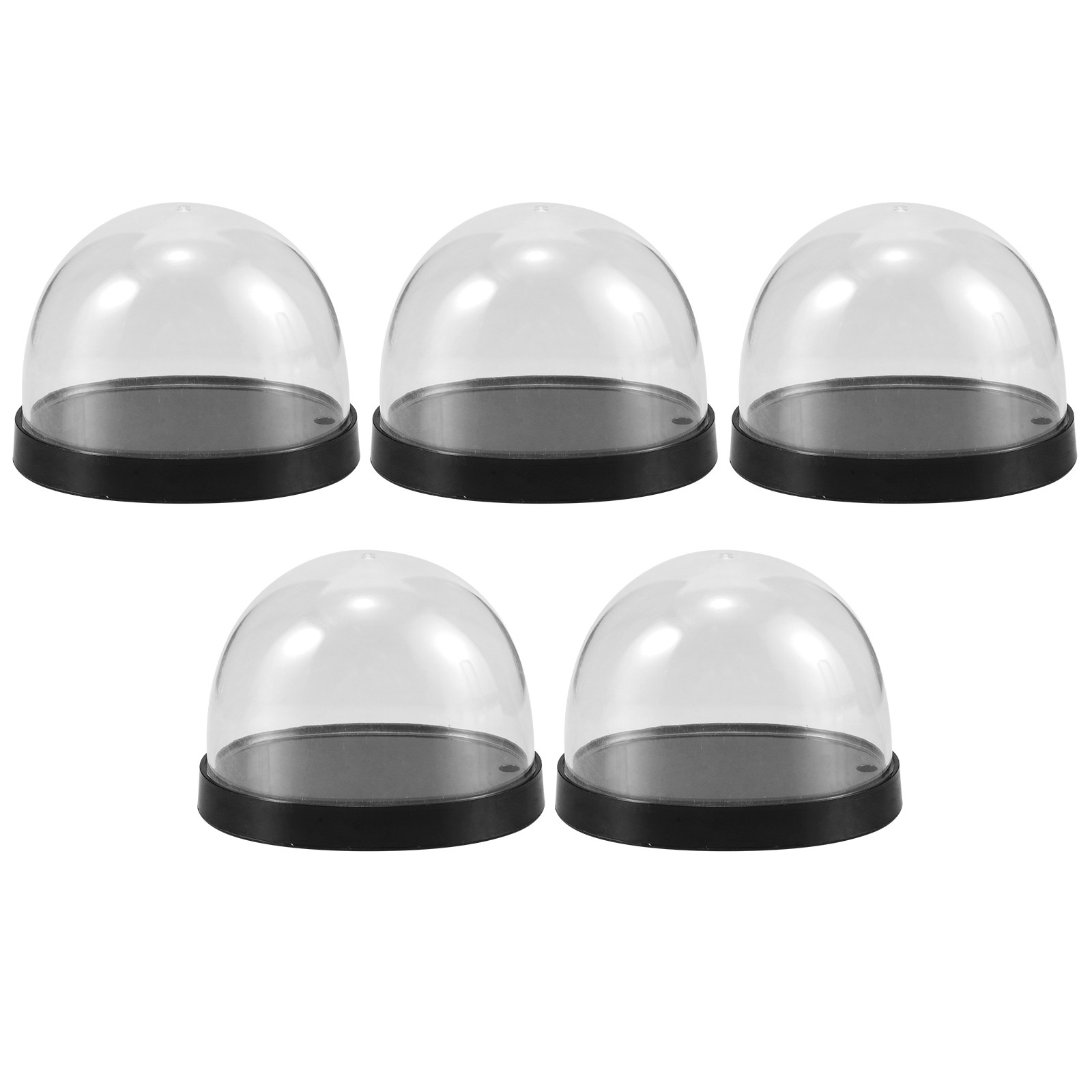 Plastic Dome Clear - 5Sets High-Transparency Plastic Cloche Dome for