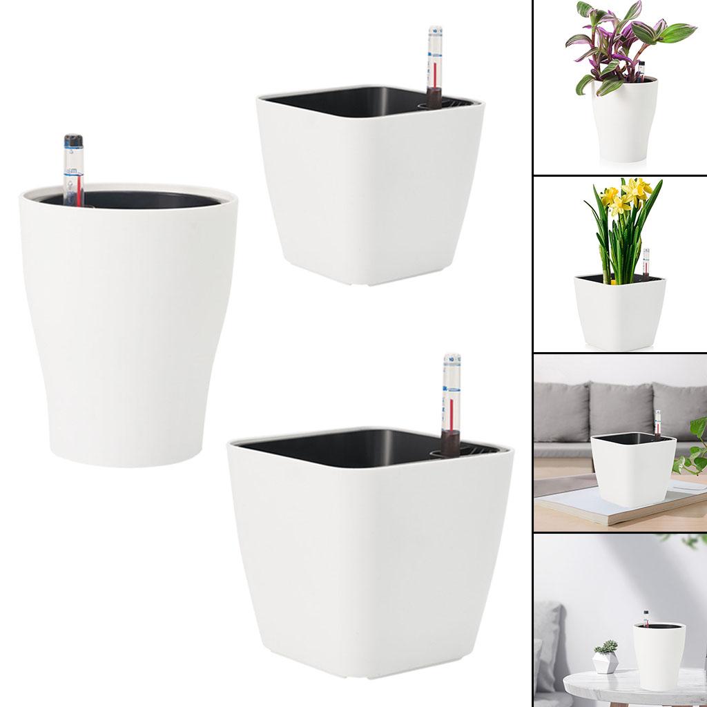 Self Watering Insert - Self Watering Flower Pots White Plastic