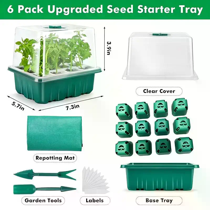 Humidity Dome Kit - Seed Starter Tray With Humidity Dome