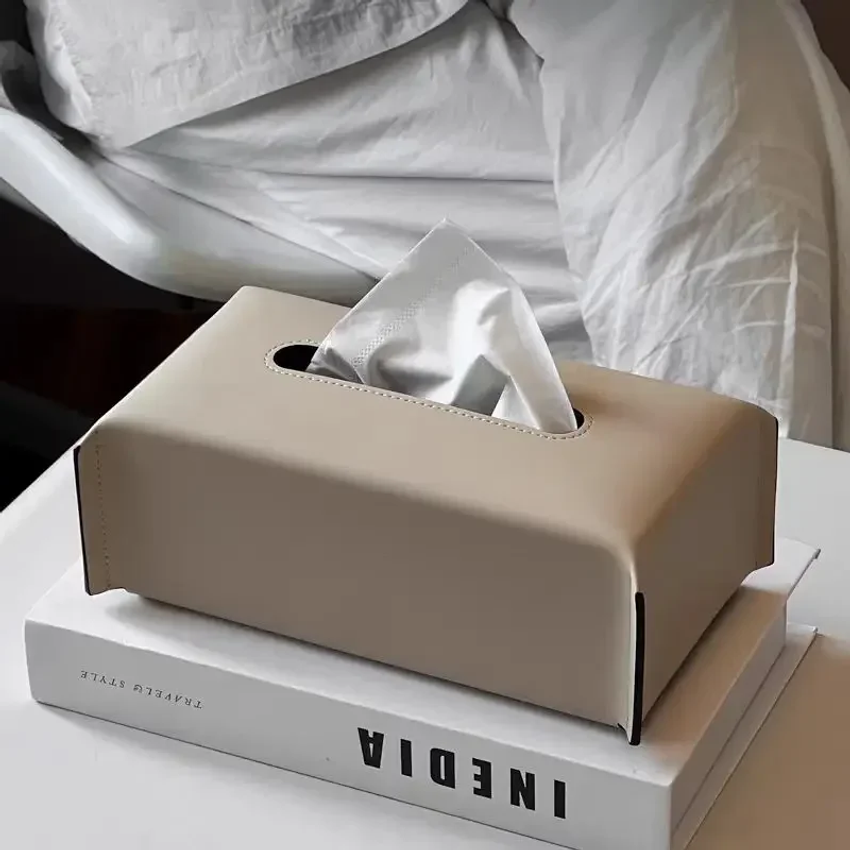 Agar Tissue Culture - Leather Tissue Box Napkin Case Luxury