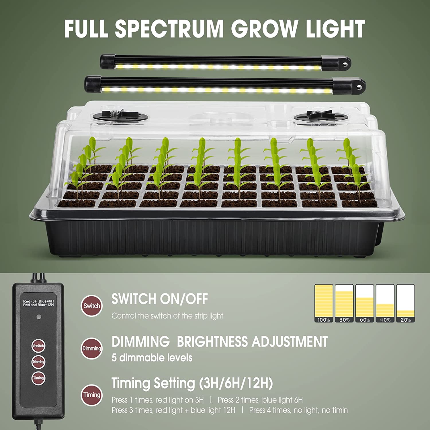 【Best 】1 Set, Seed Starter Tra - đánh giá và giá Humidity Dome Kit