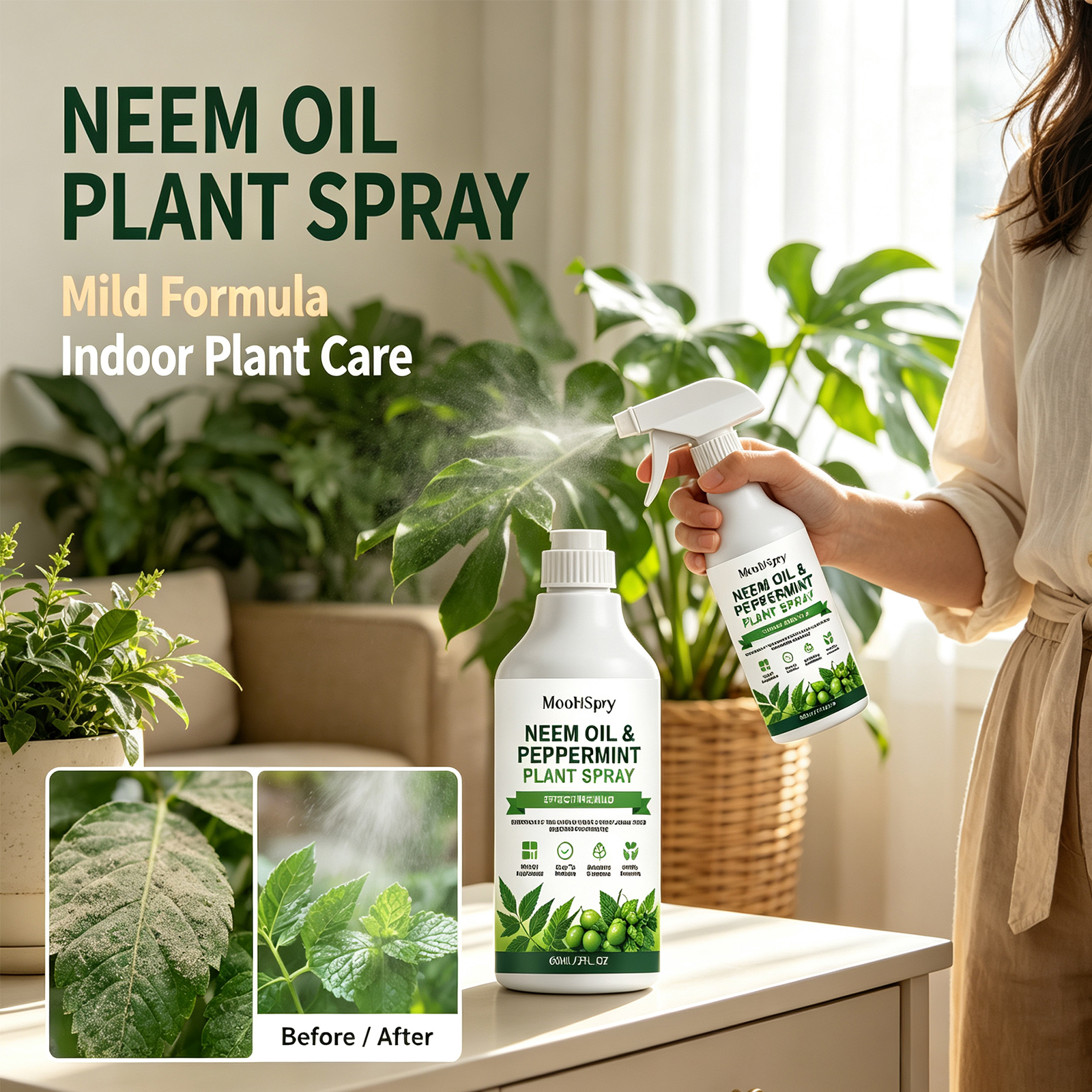 Neem Oil Mint Plant Spray Natu - đánh giá và giá Rooting Hormone Powder