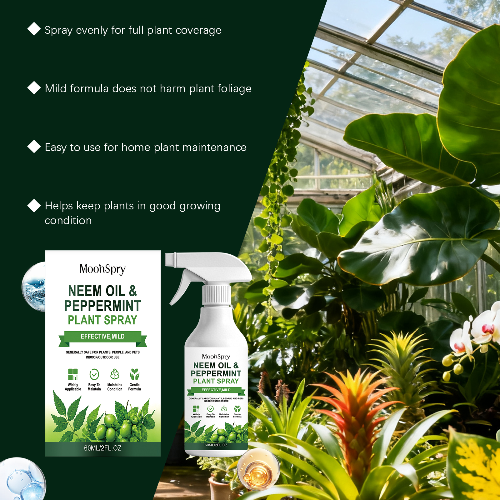 Neem Oil Mint Plant Spray Natu - đánh giá và giá Rooting Hormone Powder