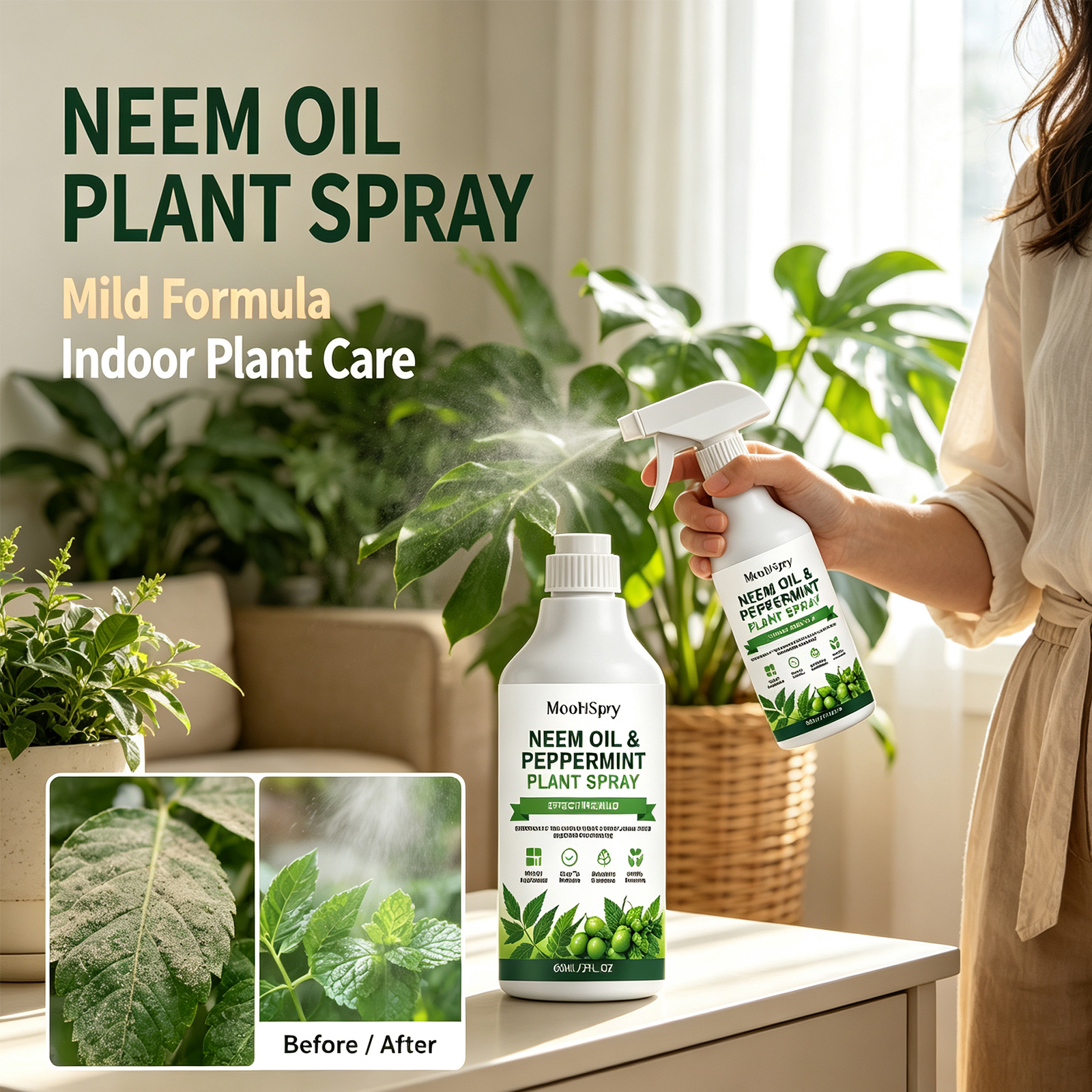 Neem Oil Mint Plant Spray Natu - đánh giá và giá Rooting Hormone Powder