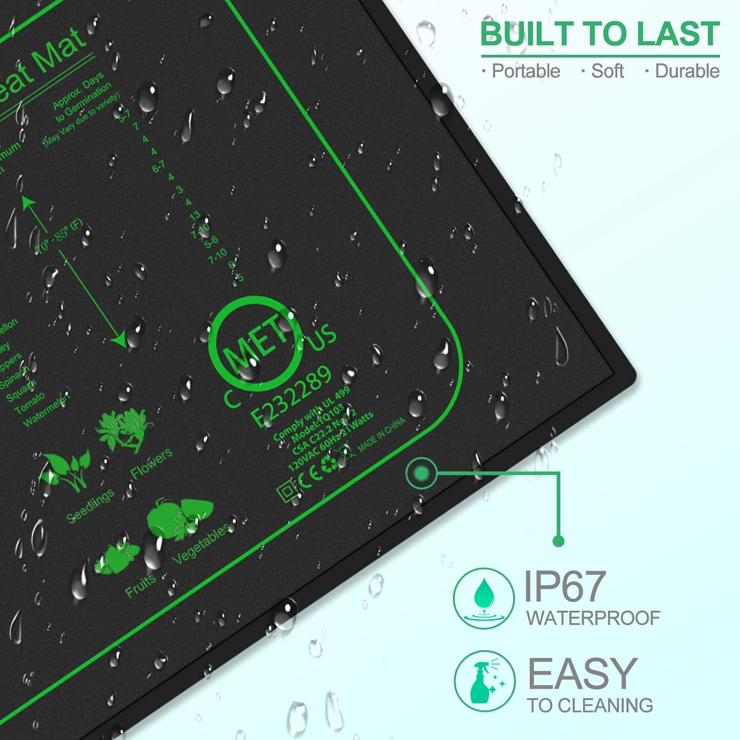 Seedling Heat Mat With Digital - đánh giá và giá Rooting Gel Clone
