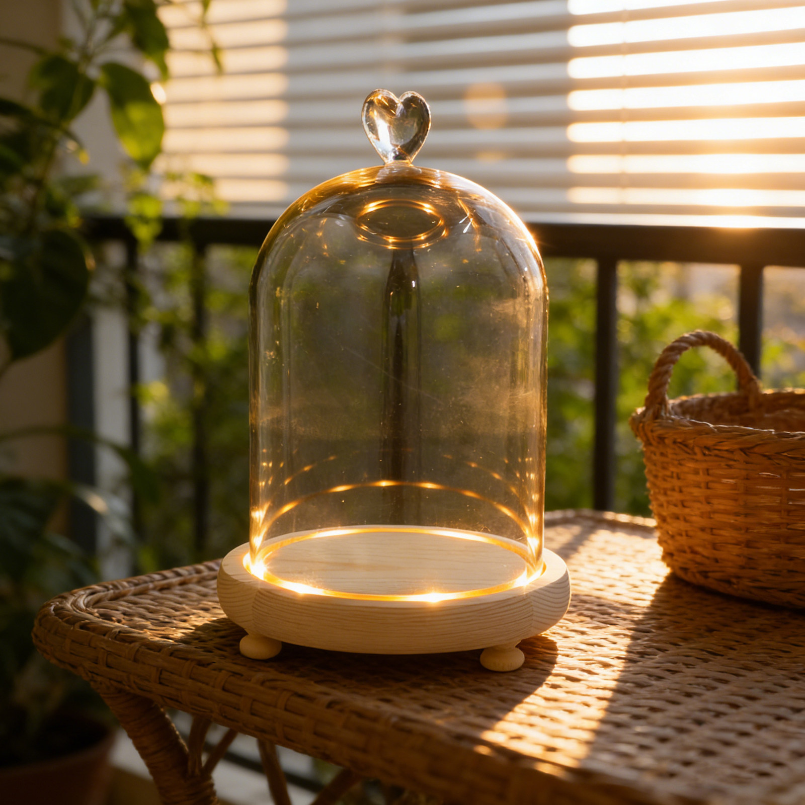 Heart Shaped Glass Dome Cloche - đánh giá và giá Plastic Dome Clear