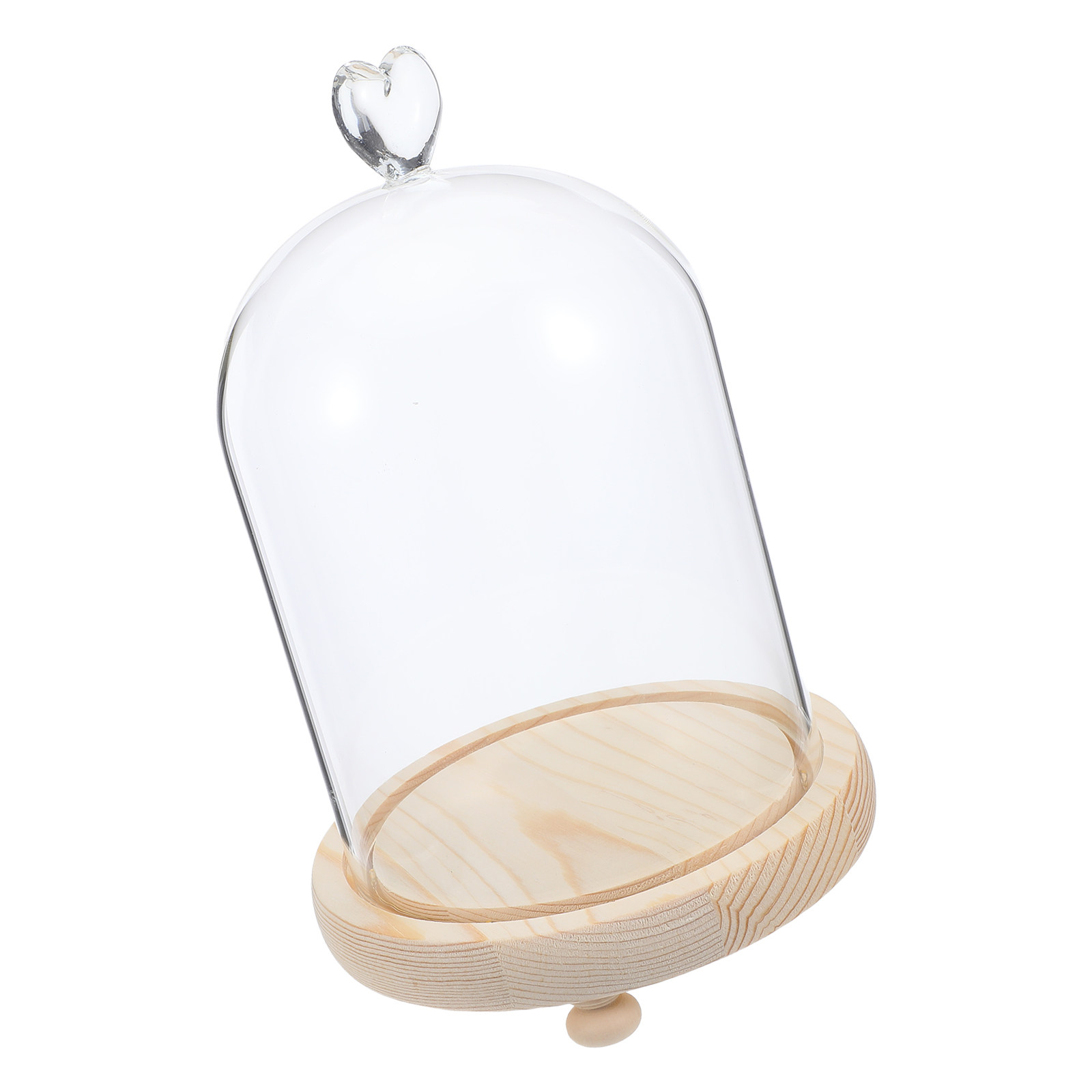 Heart Shaped Glass Dome Cloche - đánh giá và giá Plastic Dome Clear