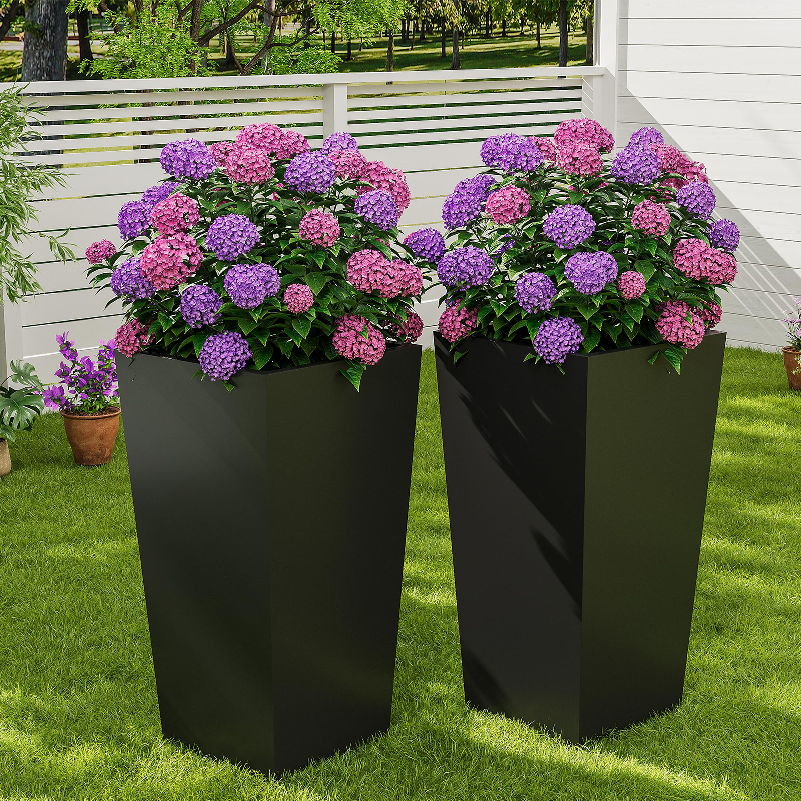 Set Of 2 30in Tall Planters Fo - đánh giá và giá Self Watering Insert