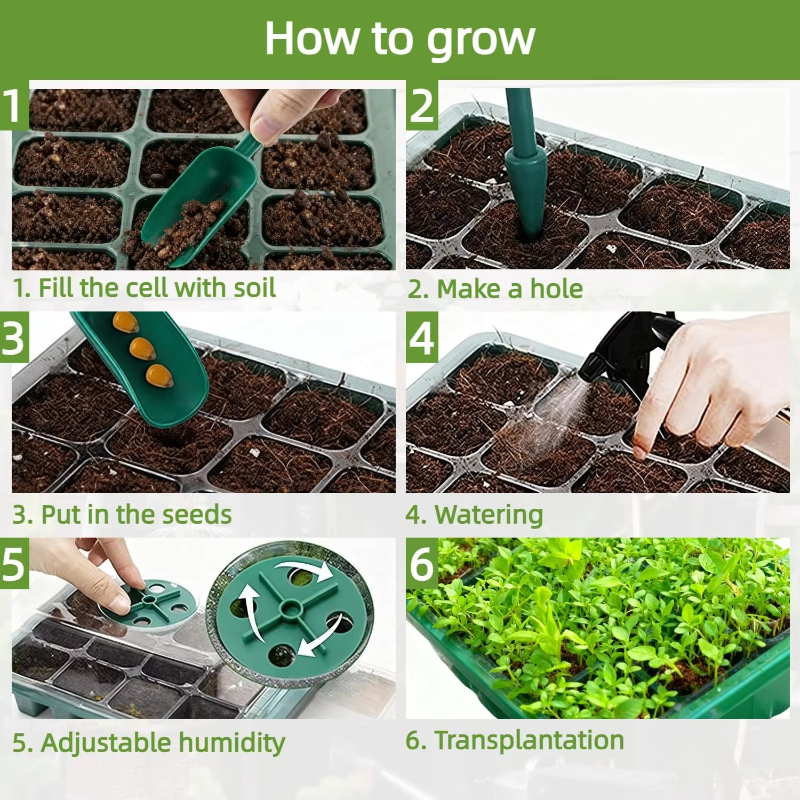Seed Starter Tray Mini Greenho - đánh giá và giá Humidity Dome Kit