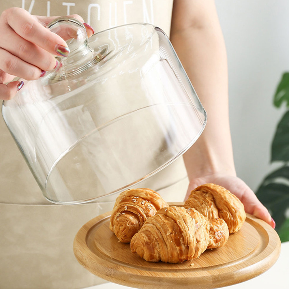 21Cm Clear Glass Cake Dome Cov - đánh giá và giá Plastic Dome Clear