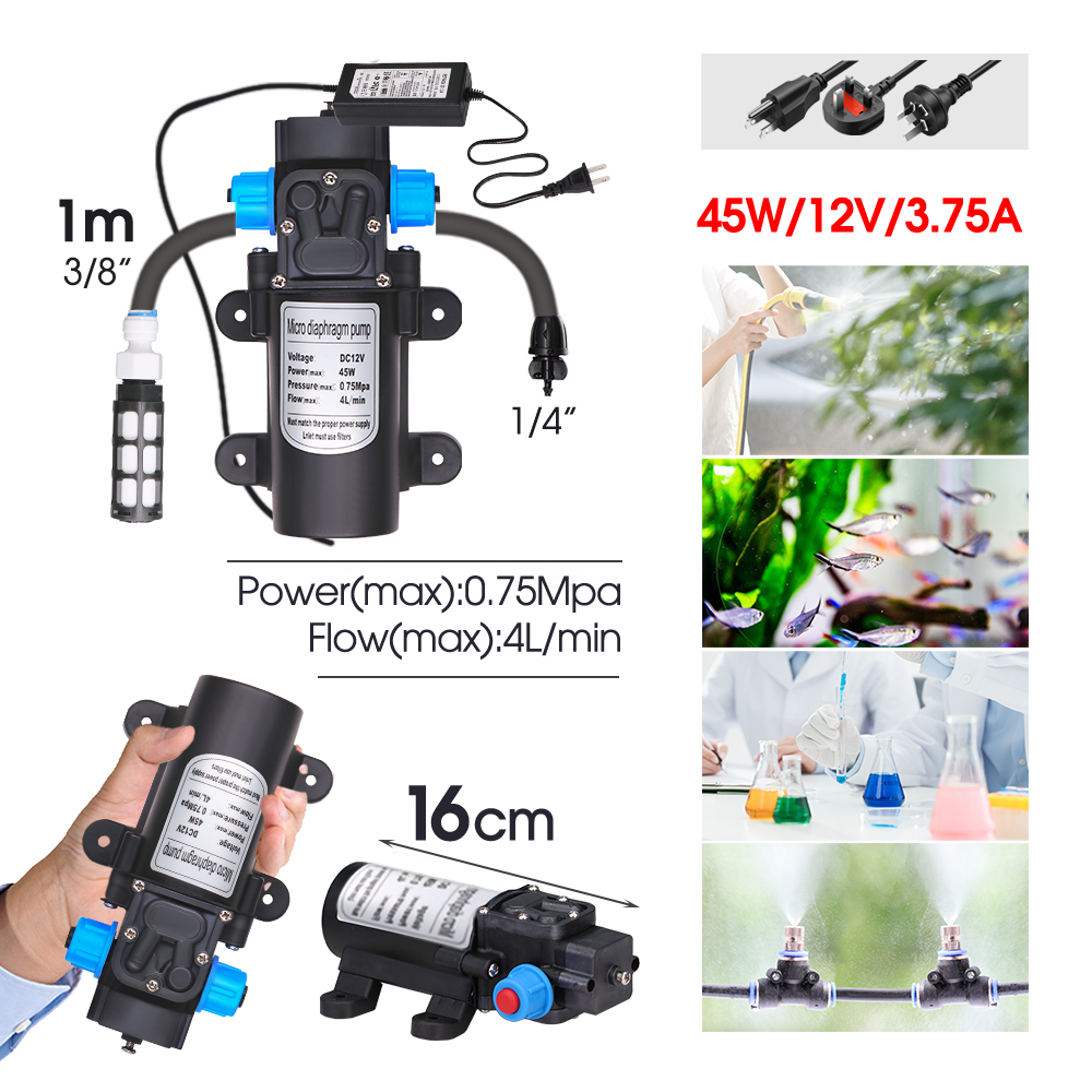 110-240V 45W Self-priming Pump - đánh giá và giá Self Watering Insert