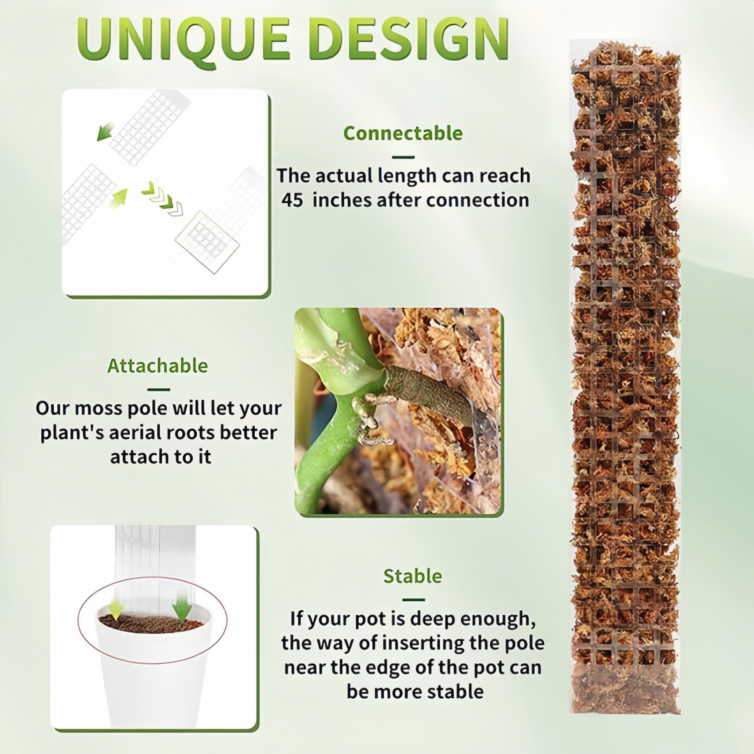 Moss Pole Plastic Plant Stand  - đánh giá và giá Sphagnum Moss Dry