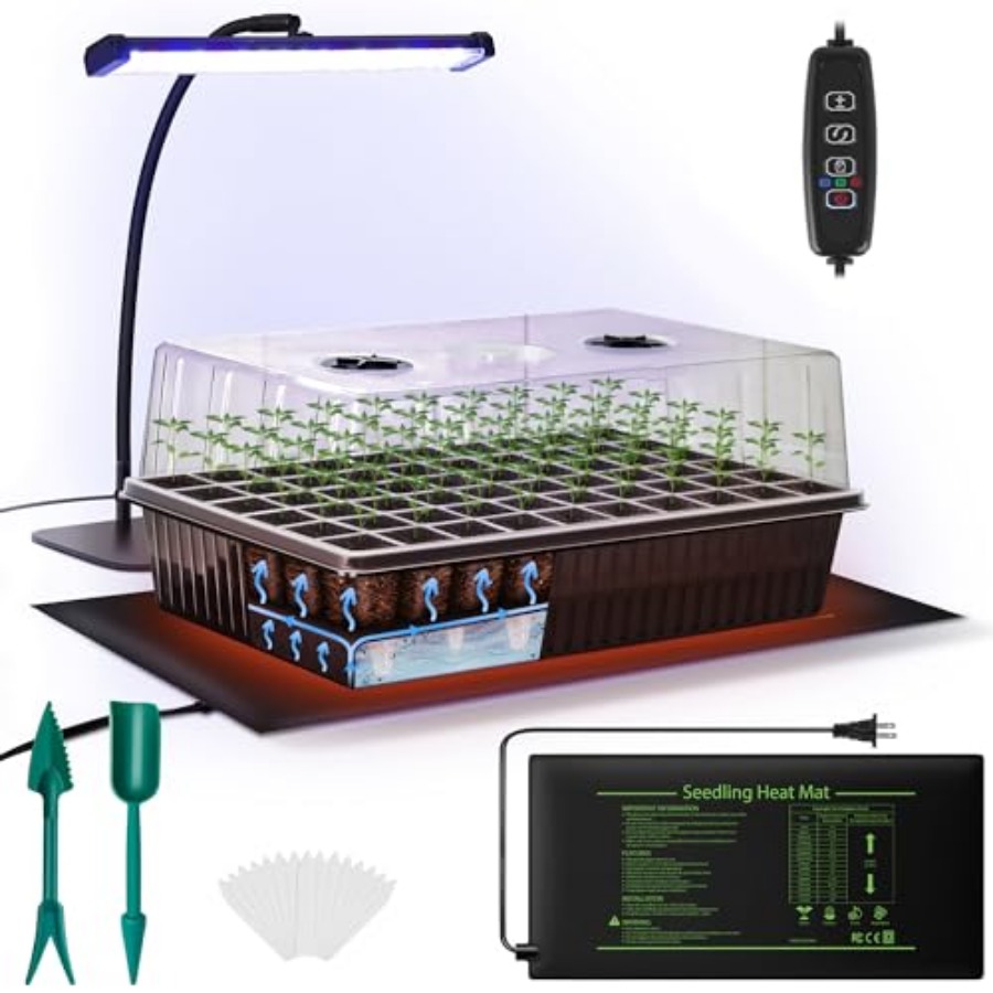 60-Cell Self-Watering Seed Sta - đánh giá và giá Humidity Dome Kit