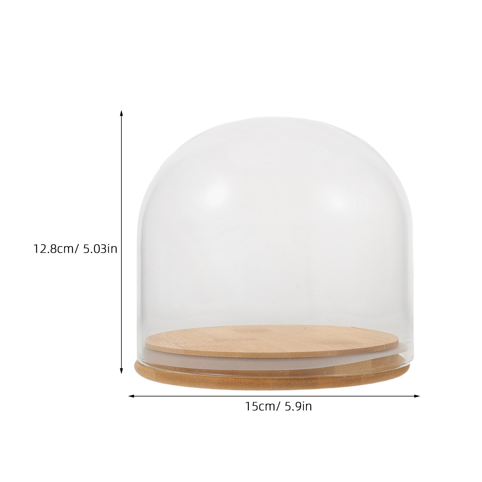 Clear Glass Dome Cloche with S - đánh giá và giá Plastic Dome Clear