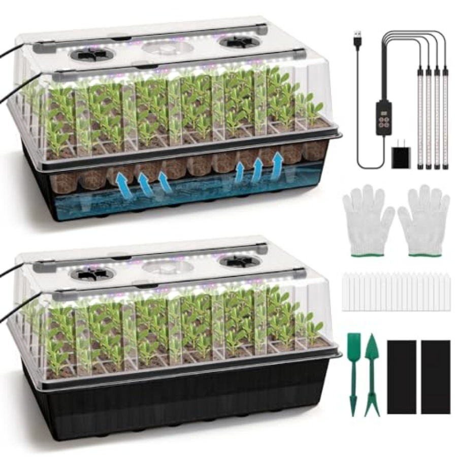 120-Cell Self-Watering Seed St - đánh giá và giá Humidity Dome Kit