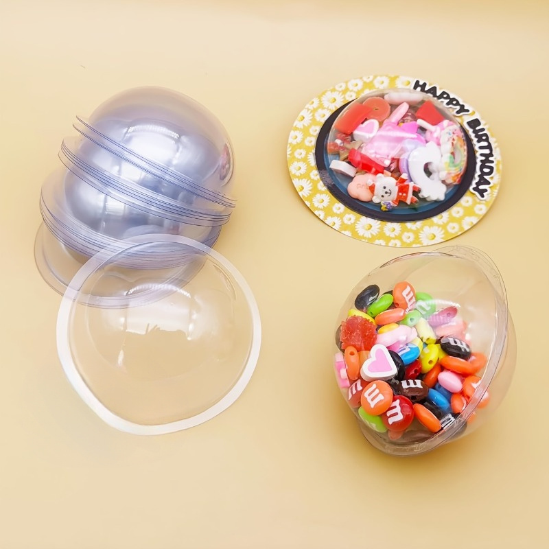 10pcs/set DIY Plastic Candy Do - đánh giá và giá Plastic Dome Clear
