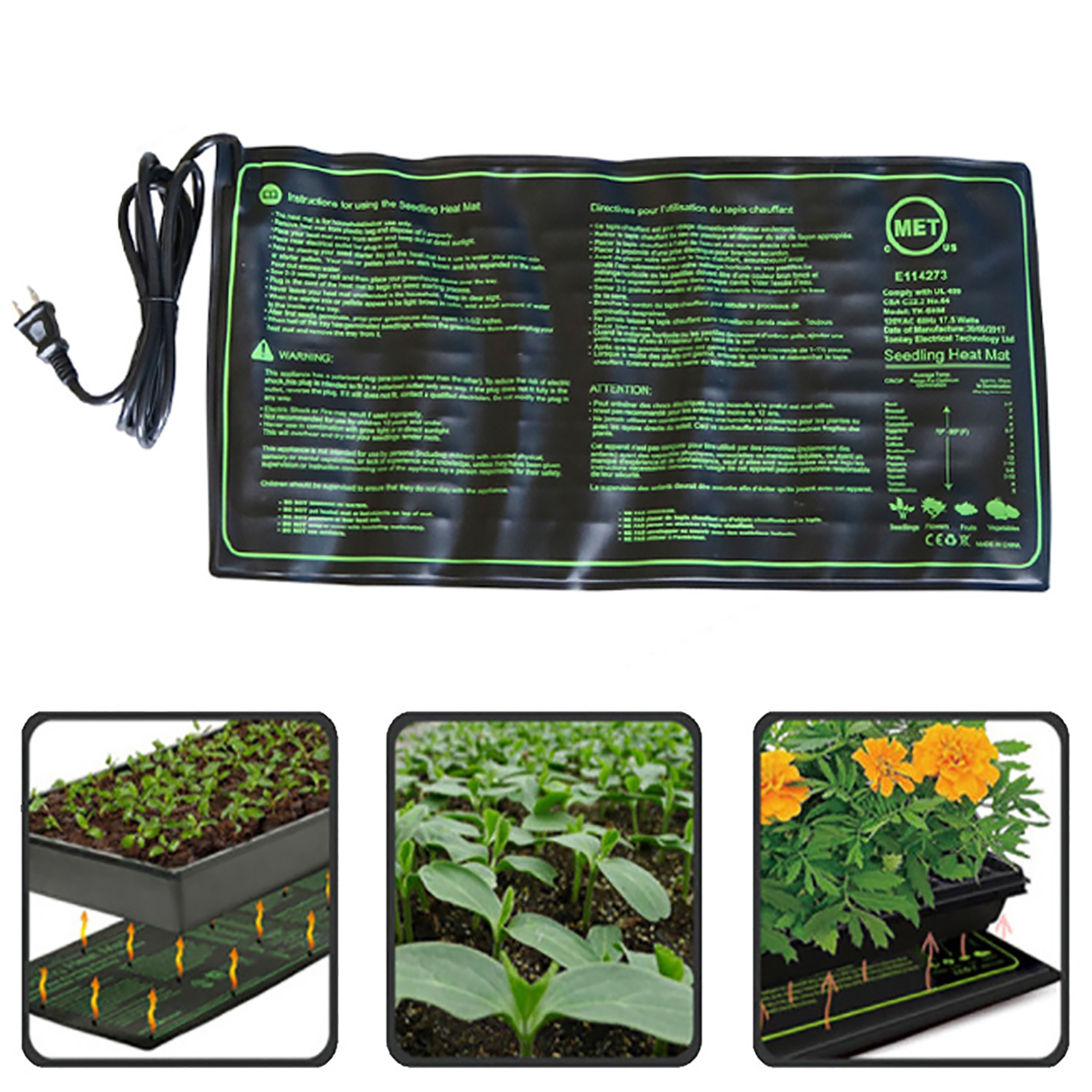 110/120/220/230V Seedling Heat - đánh giá và giá Heat Mat Seedling