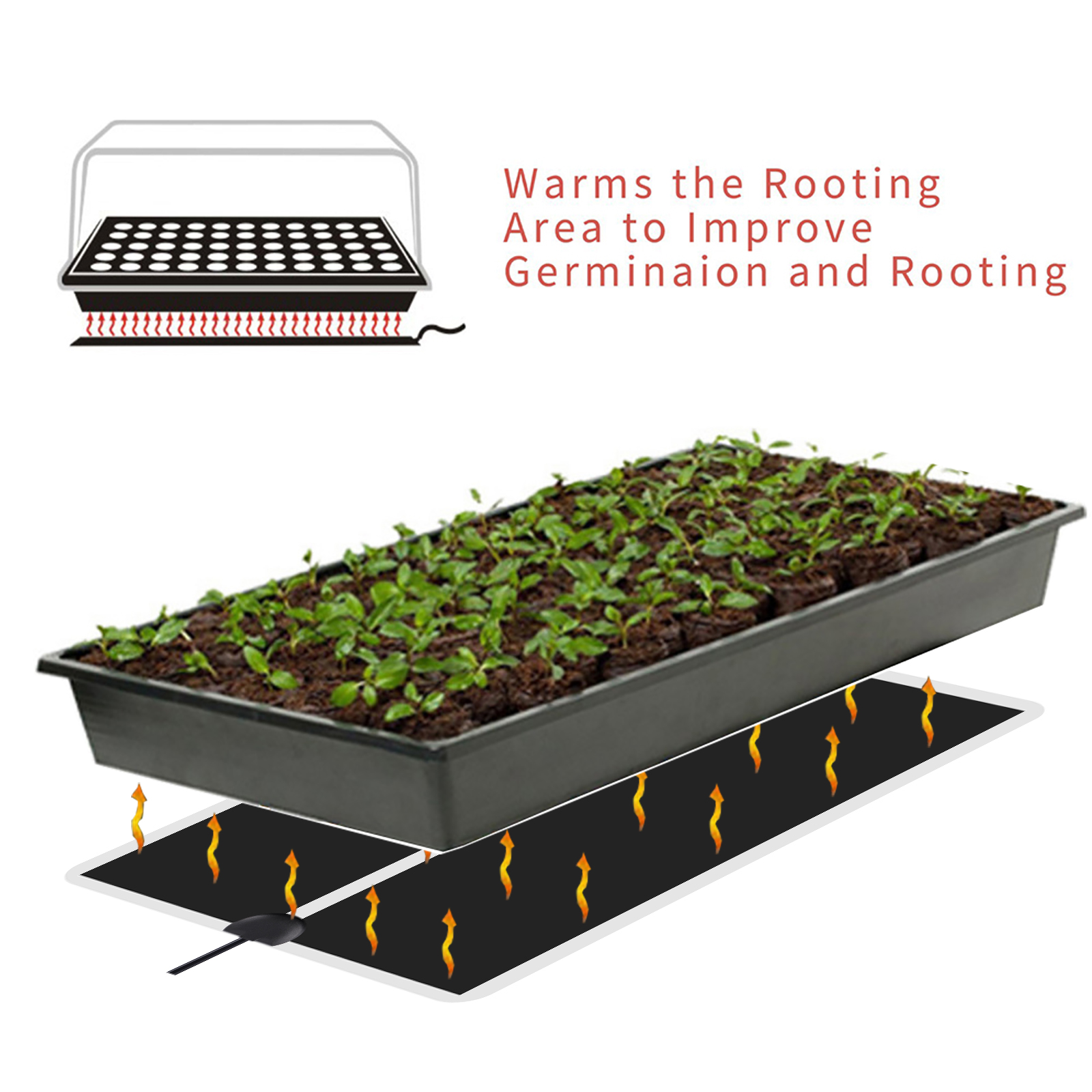 5~45W Seedling Heat Mat 220V~2 - đánh giá và giá Heat Mat Seedling