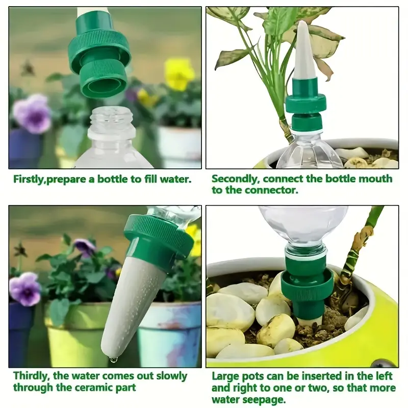 4Pcs Automatic Plant Drip Irri - đánh giá và giá Self Watering Insert