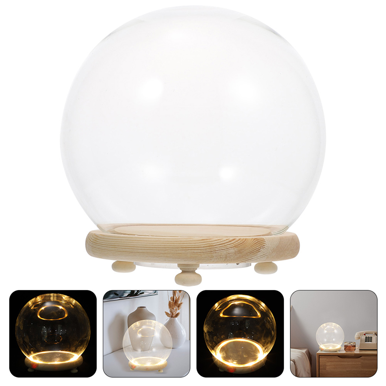 Eternal Flower Glass Cover Cle - đánh giá và giá Plastic Dome Clear