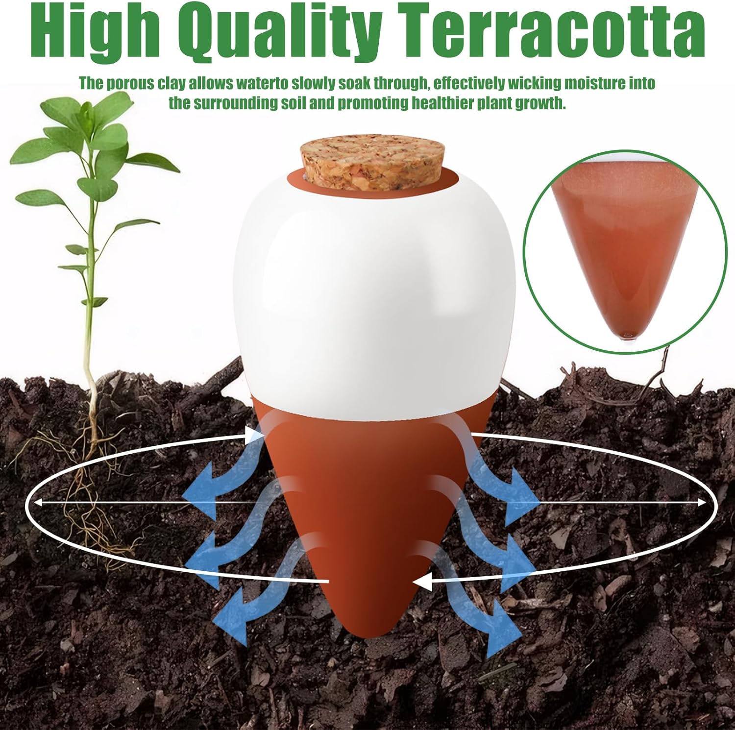 Terracotta Watering Spikes,Sel - đánh giá và giá Self Watering Insert