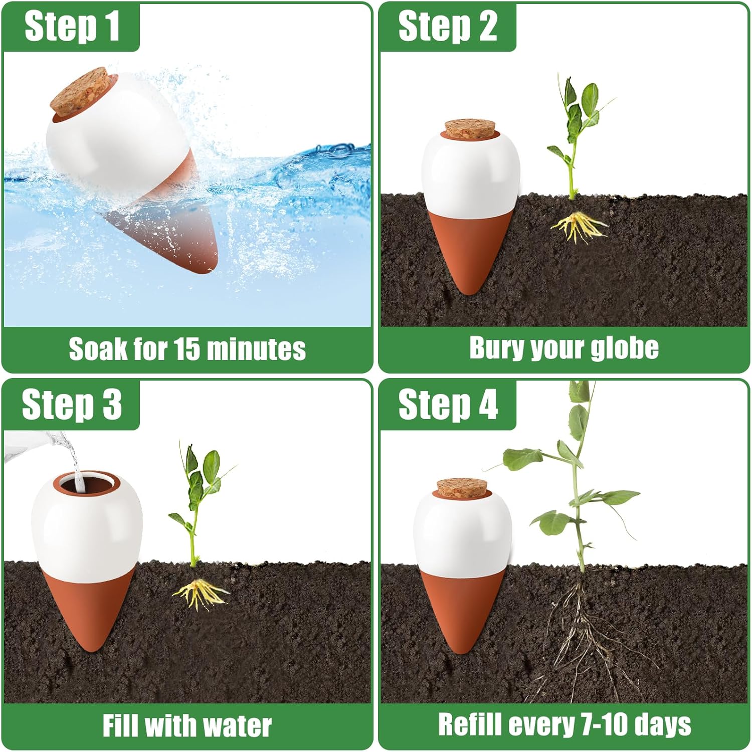Terracotta Watering Spikes,Sel - đánh giá và giá Self Watering Insert