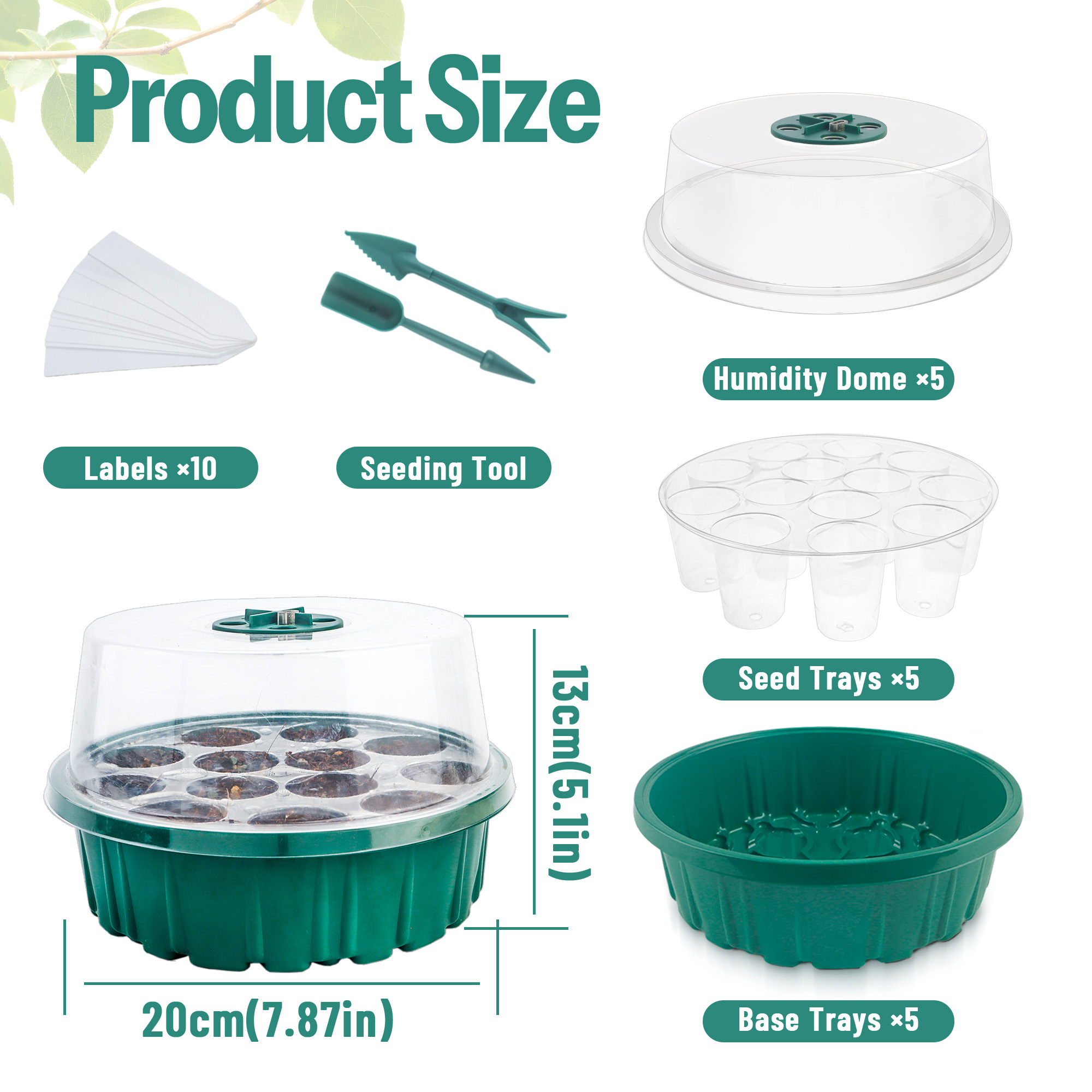 5 Pack Seed Starter Kit with P - đánh giá và giá Humidity Dome Kit