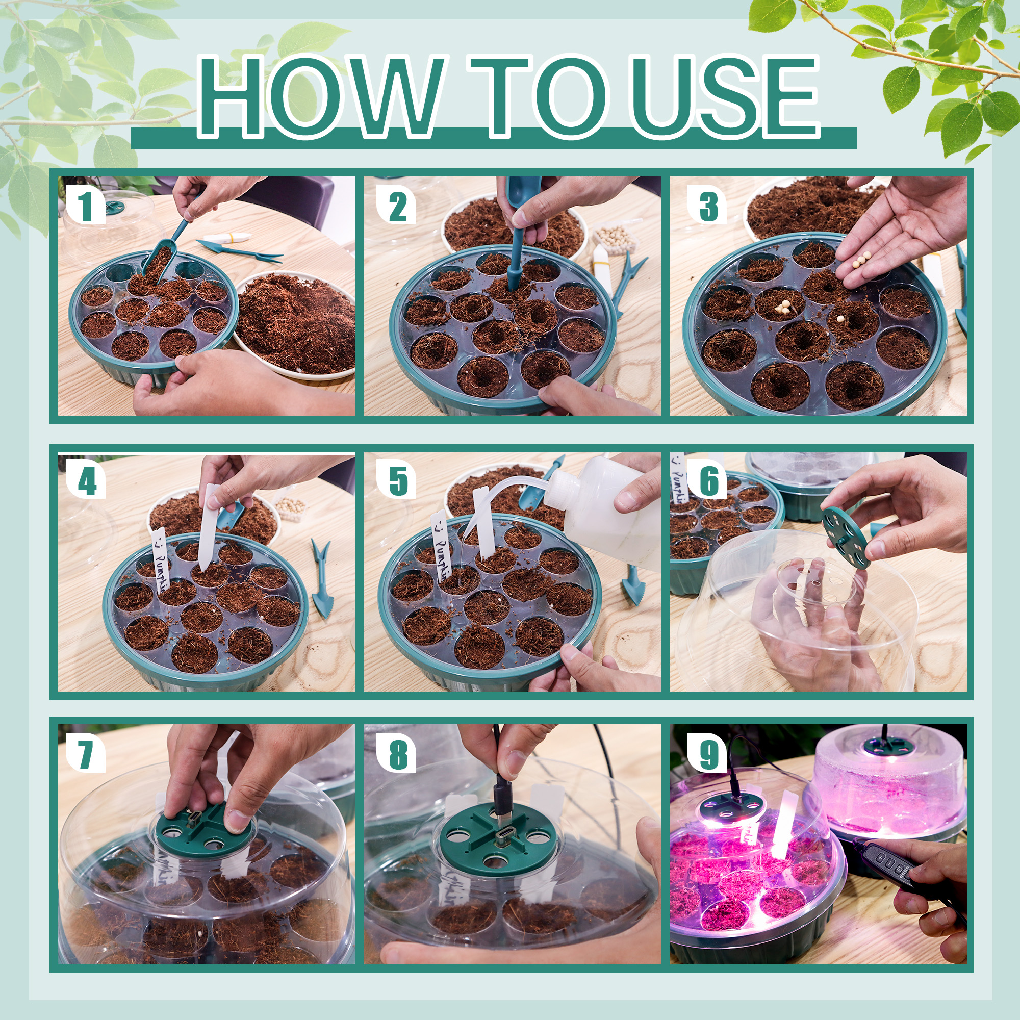 5 Pack Seed Starter Kit with P - đánh giá và giá Humidity Dome Kit