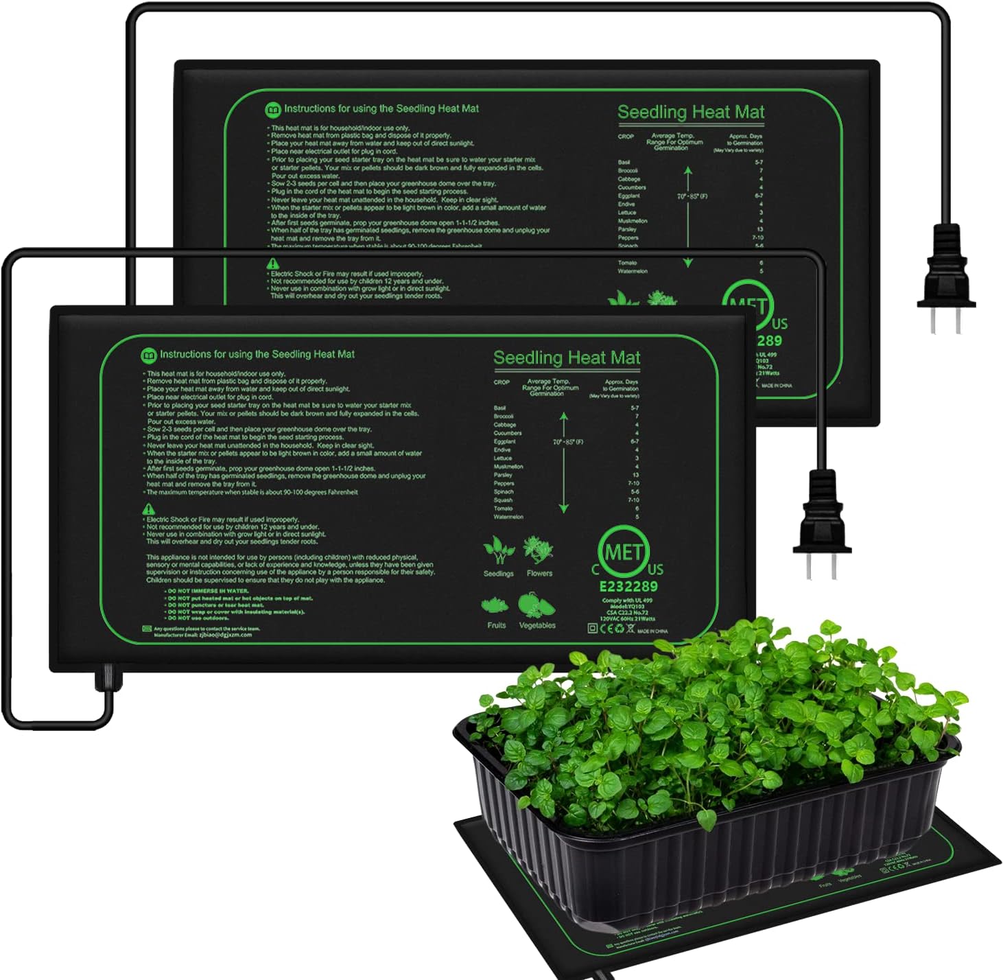 10/25/50CM Seedling Heat Mat I - đánh giá và giá Heat Mat Seedling