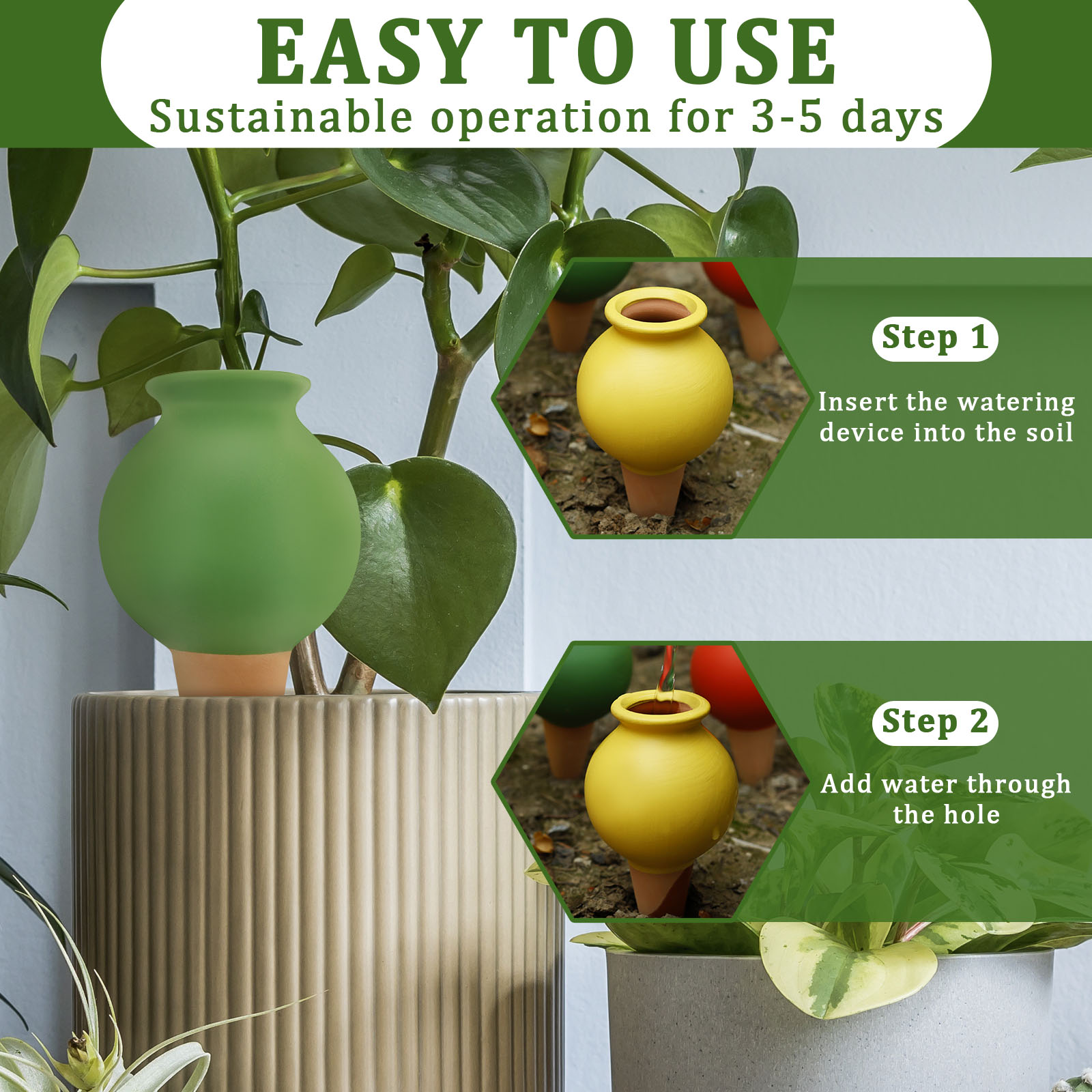 8Pcs Terracotta Self Watering  - đánh giá và giá Self Watering Insert