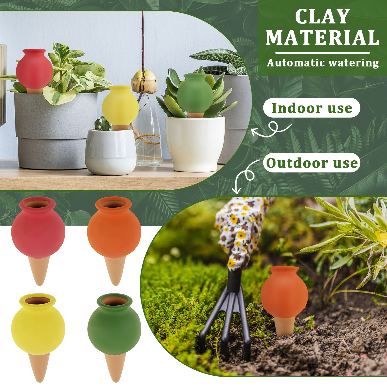 8Pcs Terracotta Self Watering  - đánh giá và giá Self Watering Insert
