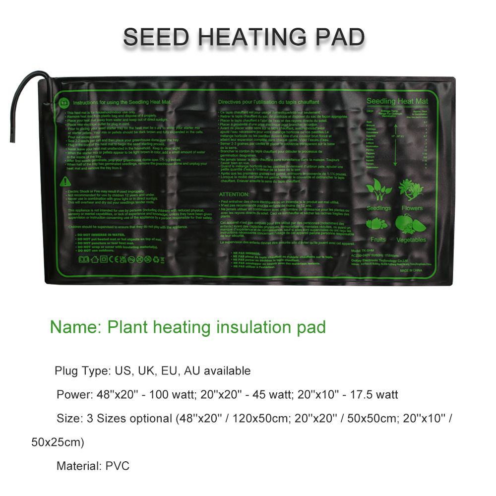 Cây Con Sưởi 3 Kích Cỡ Chống N - đánh giá và giá Heat Mat Seedling