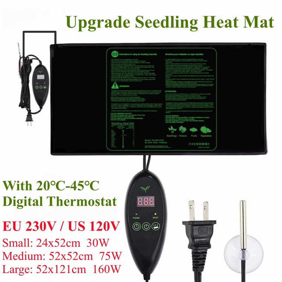 3 Sizes Upgrade Seedling Heat  - đánh giá và giá Heat Mat Seedling