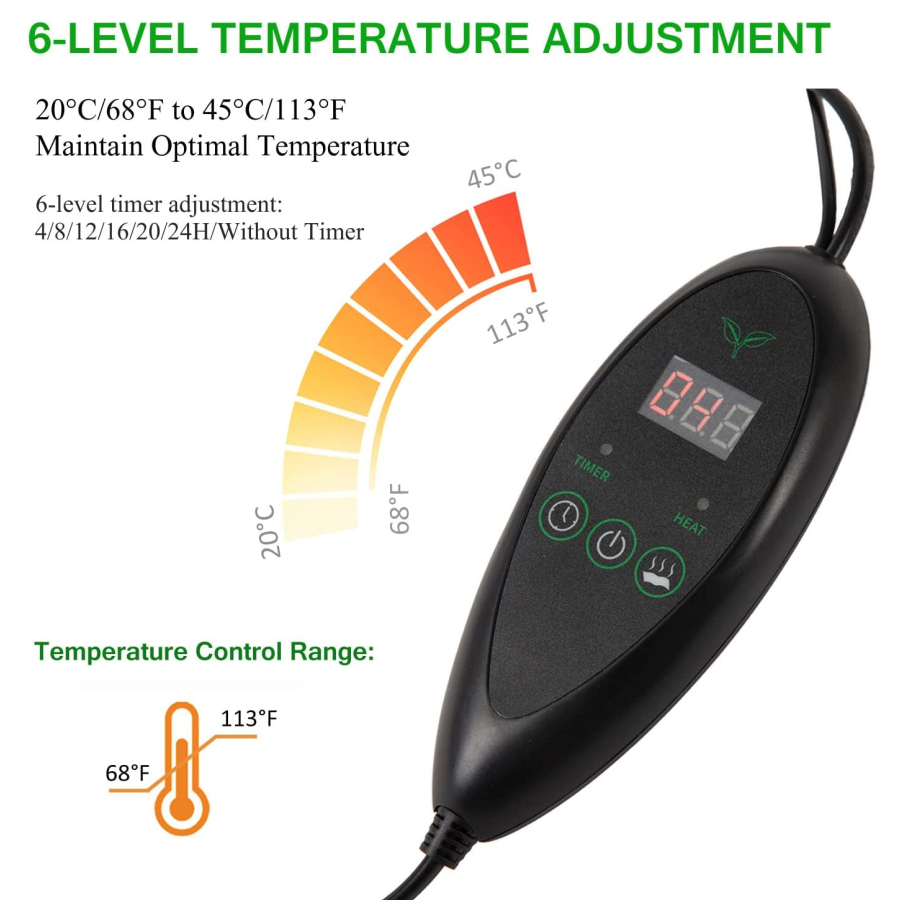 3 Sizes Upgrade Seedling Heat  - đánh giá và giá Heat Mat Seedling
