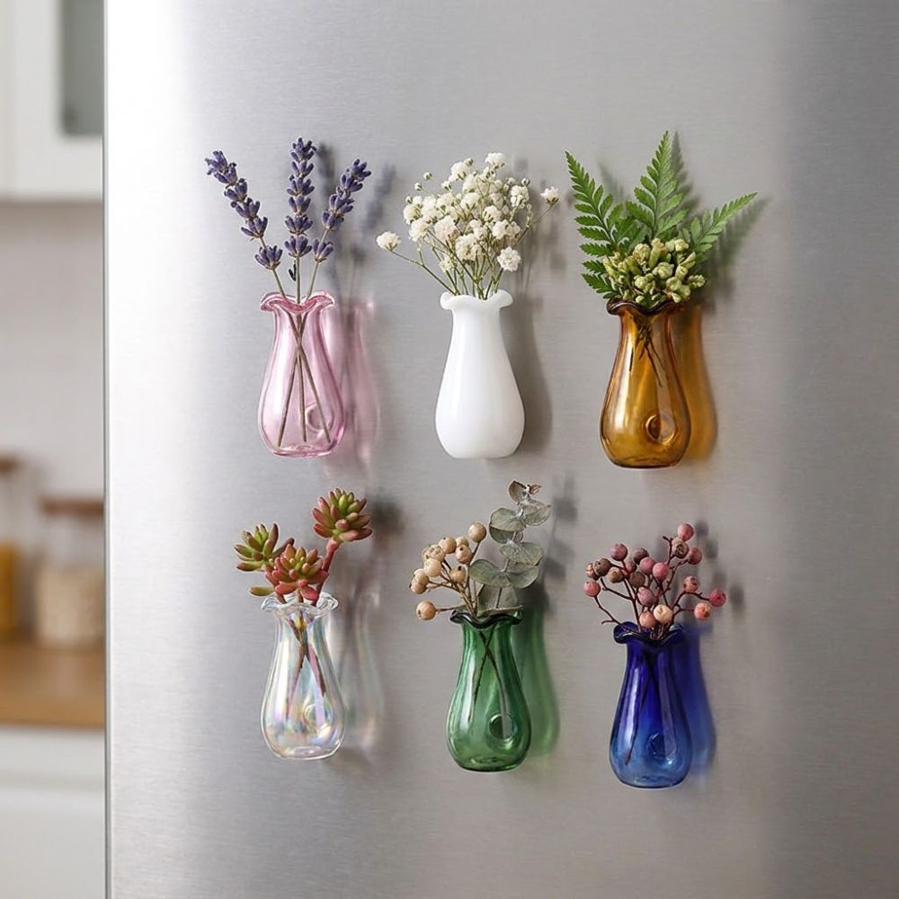 6Pcs DIY 3D Mini Vase Magnets  - đánh giá và giá Propagation Station Vase